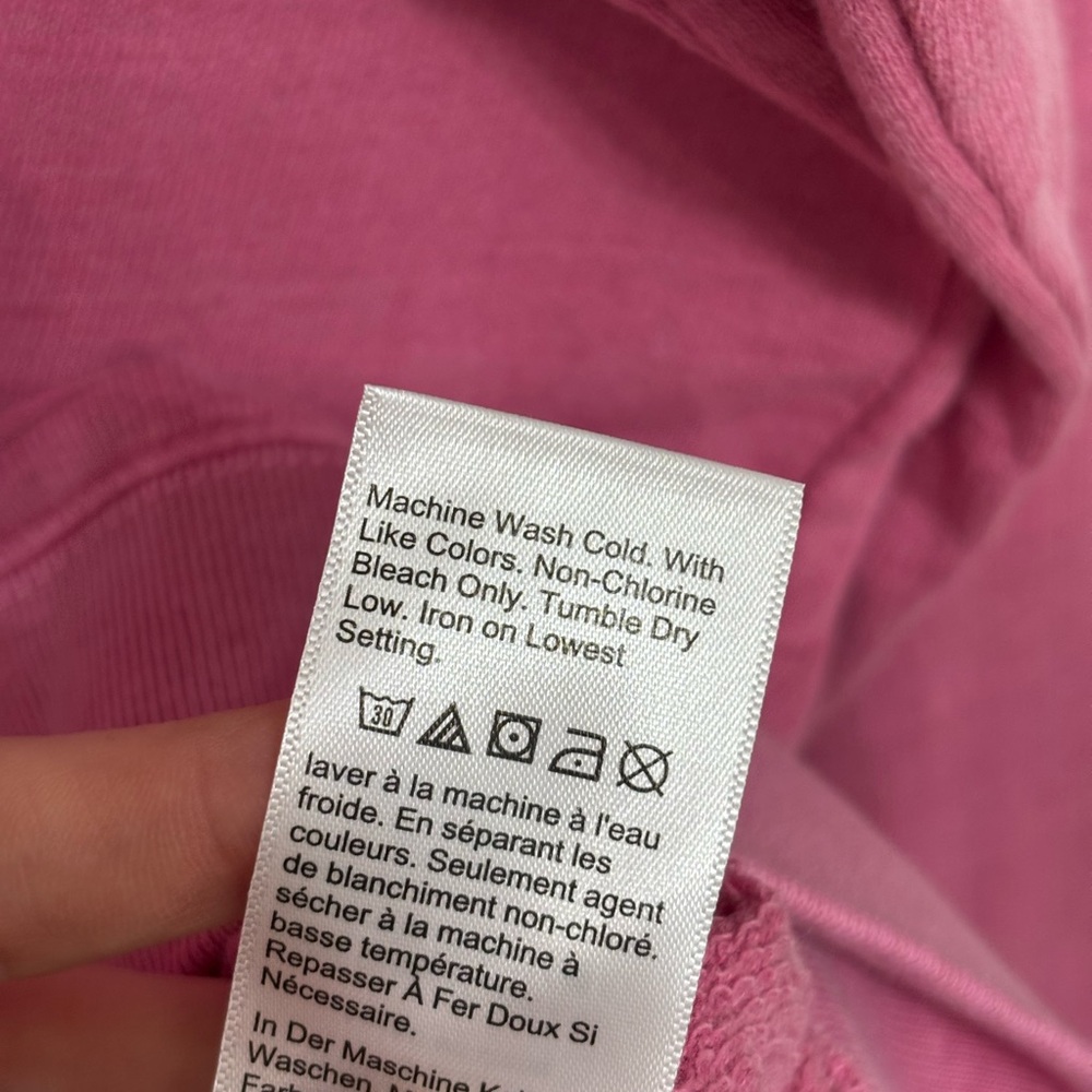 NWT J. Crew Women’s Vintage Cotton Terry Crewneck Pullover in Pink - Size XL - Picture 5 of 7